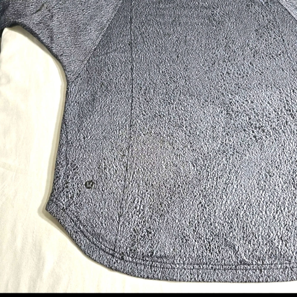 LULULEMON Women's Sz 12 Blue Pick Up the Pace Long Sleeve Hoodie Longsleeve Top - Picture 7 of 11